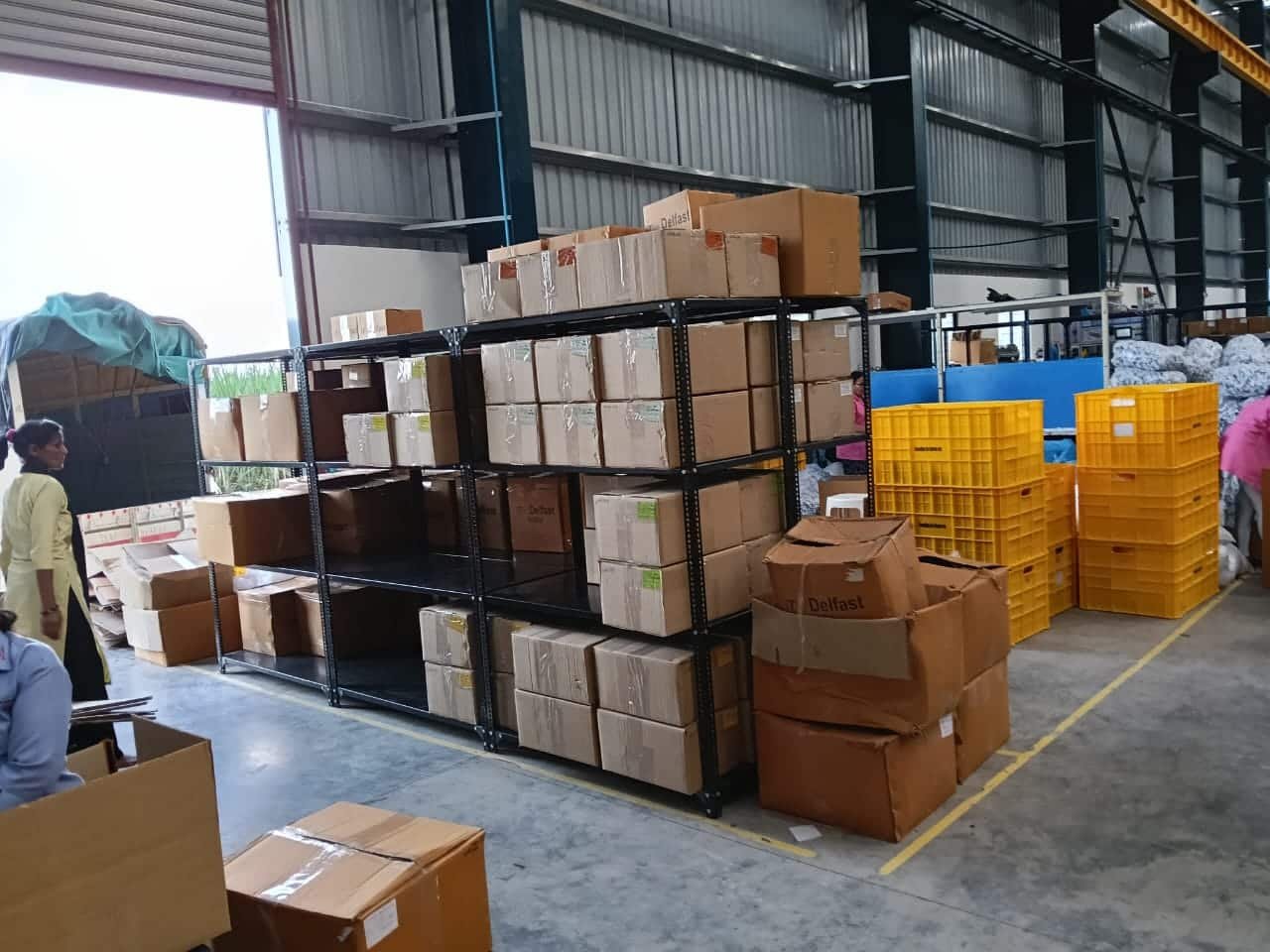 Heavy-duty metal storage racks for warehouse and office use in Pune