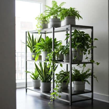 AOS Premium Indoor Plant Rack with Shelves – Space-Saving Custom Designed Display - Image 3